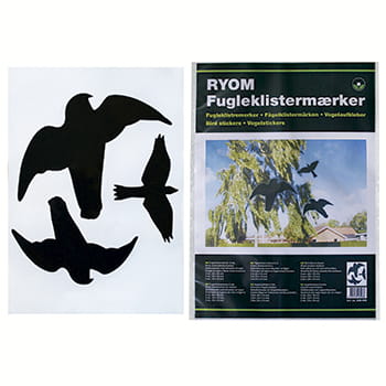 Fugleklistermærker 6 Stk